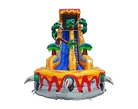 JumpOrange 25 T-Rex Commercial Grade Water Slide with Splash Pool for Kids and Adults (with Blower), Outdoor Indoor, Wet Dry Use, Tall Inflatable