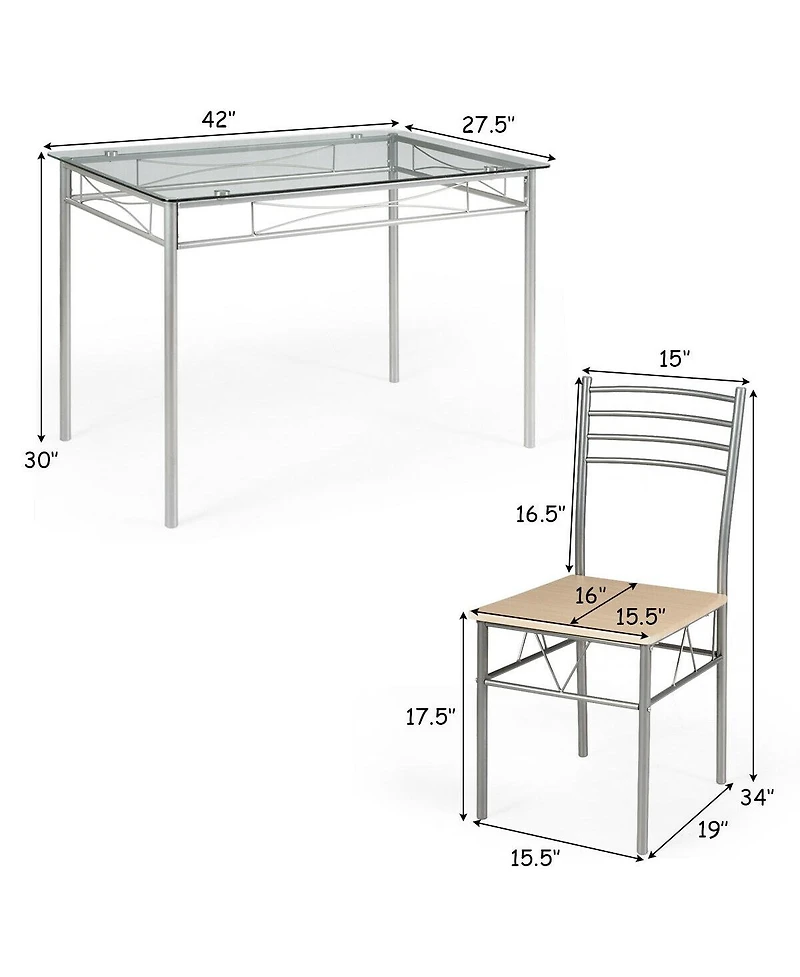 5 Pieces Dining Set