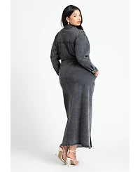 Eloquii Women's Denim Fitted Dress