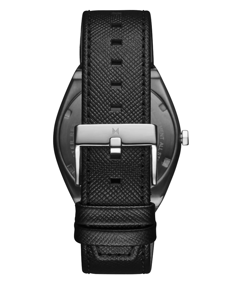 Mvmt Men's Odyssey Ii Black Leather Strap Watch ,40mm