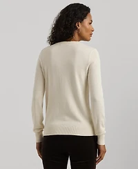 Lauren Ralph Petite Cotton-Blend Sweater
