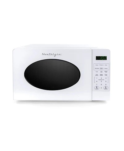 Nostalgia 0.7 Cubic Retro Foot Countertop Microwave Oven