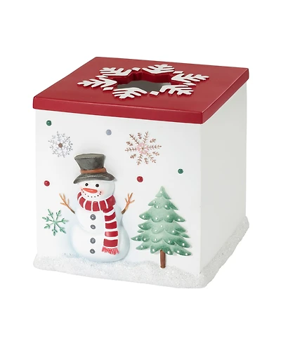 Avanti Winter Snowman Resin Tissue Box Cover