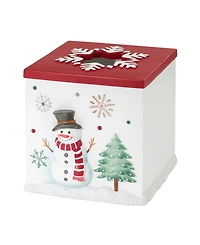 Avanti Winter Snowman Resin Tissue Box Cover