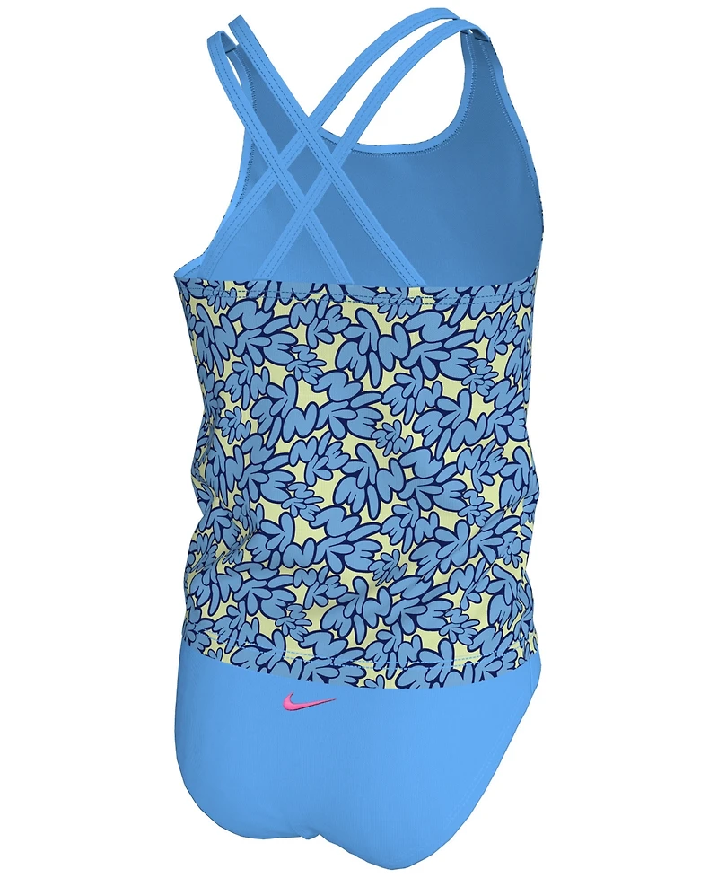 Nike Big Girls Spider-Back Tankini Swimsuit