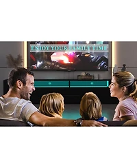 Slickblue Modern Tv Console with Storage, App Control Led Stand, Rgb Lighting, 31 Modes for 80'' TVs