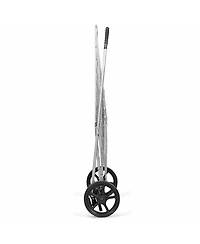 Folding Shopping Cart Jumbo Basket Grocery Laundry Travel w/ Swivel Wheels