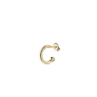 UNOde50 Metal Alloy Piercing Type Hoop Earring