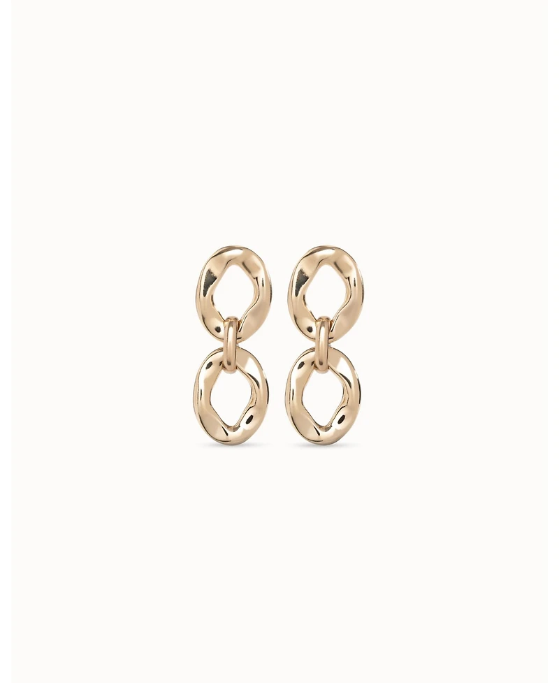 UNOde50 Two Round Links Metal Alloy Earrings