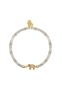 Mind Nourisher - Labradorite Elephant Charm Bracelet