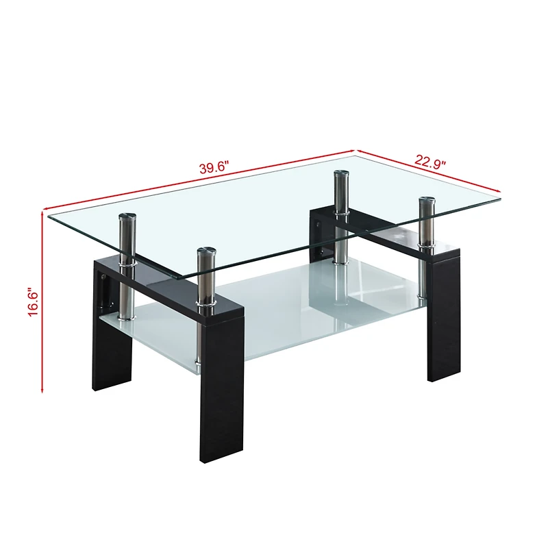 Streamdale Furniture Artisan Center Coffee Table Black