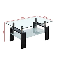 Streamdale Furniture Artisan Center Coffee Table Black