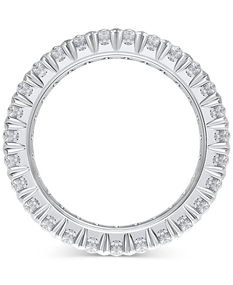Diamond Double Row Eternity Ring (3 ct. t.w.) Platinum, 14k White Gold, or Rose Created for Macy's