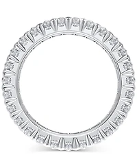Diamond Double Row Eternity Ring (3 ct. t.w.) Platinum, 14k White Gold, or Rose Created for Macy's