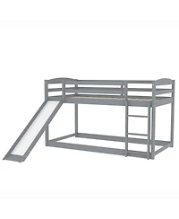 Streamdale Twin Over Bunk Bed With Convertible Slide And Ladder