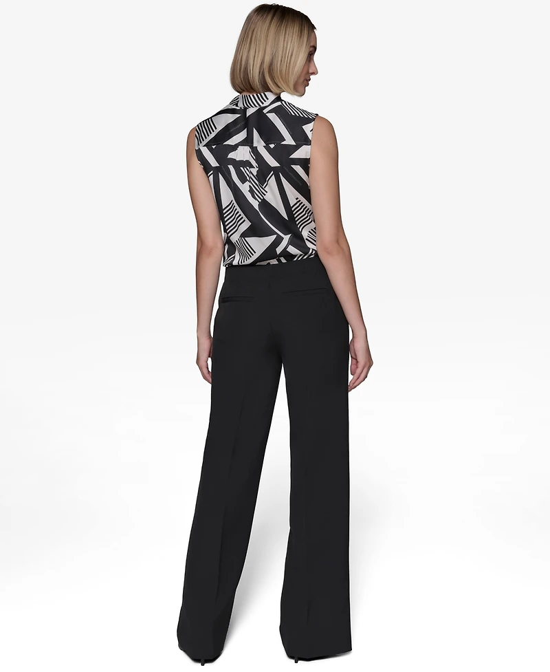 Karl Lagerfeld Paris Women's Sailor Wide-Leg Pants