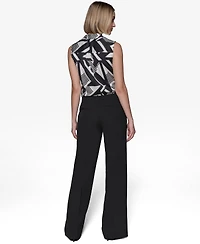 Karl Lagerfeld Paris Women's Sailor Wide-Leg Pants