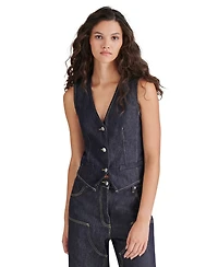 Steve Madden Women's Selene Cotton Denim Vest