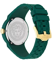 Versace Men's Swiss V-Pop Green Silicone Strap Watch 43mm