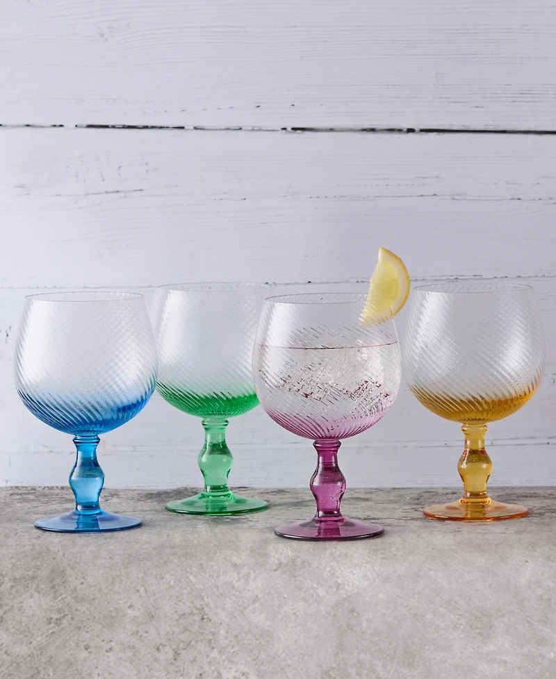 Anton Studio Designs Swirl Gin Glasses, Set of 4