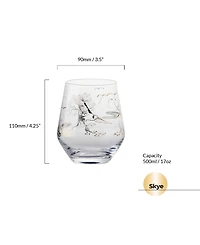 Anton Studio Designs Skye Double Old Fashioned Tumblers / Stemless Wines, Set of 2