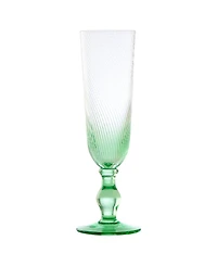 Anton Studio Designs Swirl Champagne Flutes, Set of 4