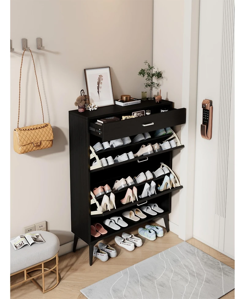 Streamdale Shoe Cabinet, Shoe Storage Shelves