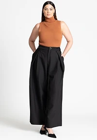 Eloquii Women's Plus Turtleneck Layering Sweater