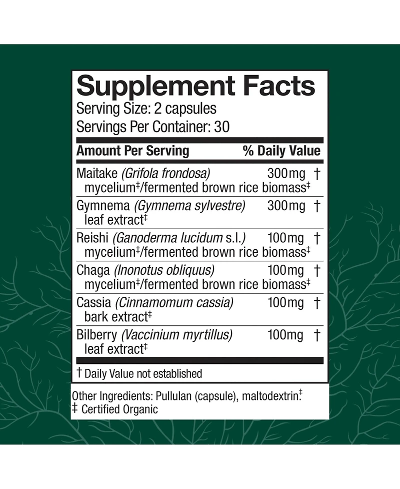 Host Defense MycoBotanicals Capsules - Herbal Supplement with Chaga, Reishi & Maitake Mushrooms - Mushroom Mycelium Supplement for Healthy Balance