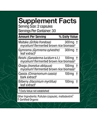 Host Defense MycoBotanicals Capsules - Herbal Supplement with Chaga, Reishi & Maitake Mushrooms - Mushroom Mycelium Supplement for Healthy Balance