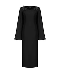 Nocturne Women's Cape Sleeve Maxi Dress