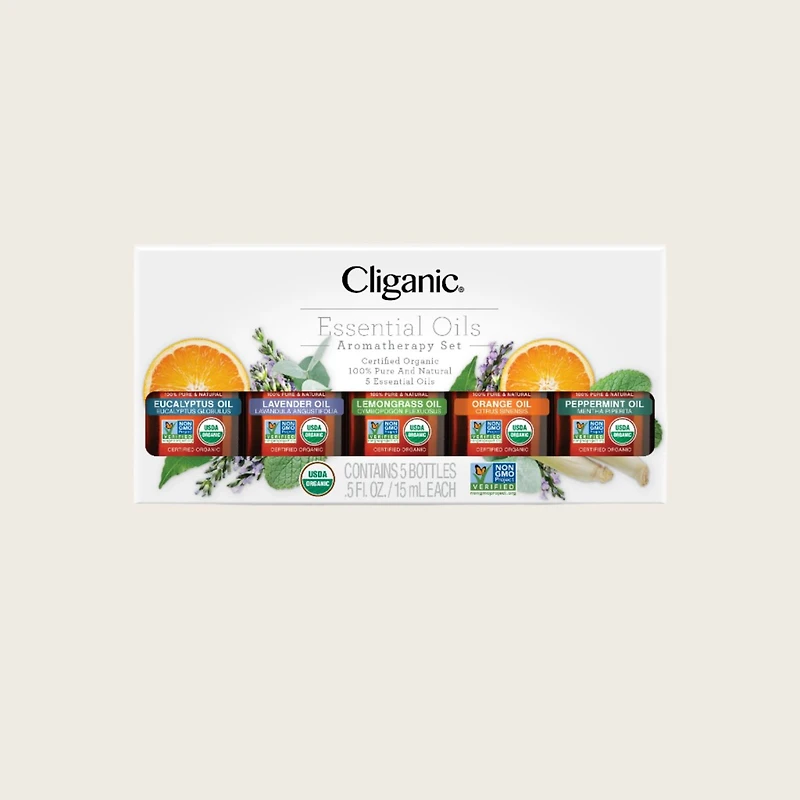 Organic Aromatherapy Set (Top Essential Oils