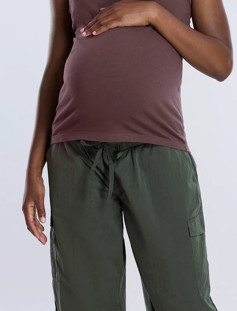 Motherhood Maternity Under the Belly Utility Cargo Relaxed Fit Pant
