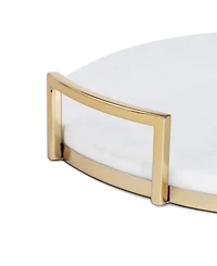 Thirstystone Uptown Round Marble Tray with Handles