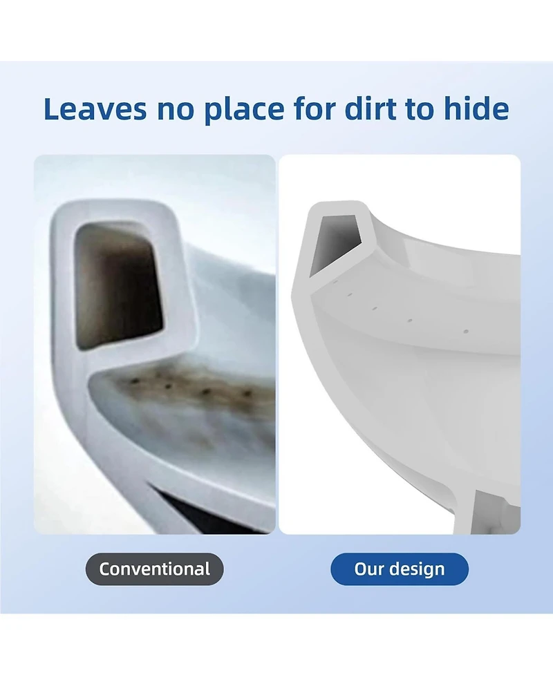 gaomon Two-Piece Elongated Toilet - 21" Bowl Height, Standard Seat Included
