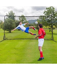 Hongge 12 x 6 Feet Soccer Rebounder Net with All Weather Net