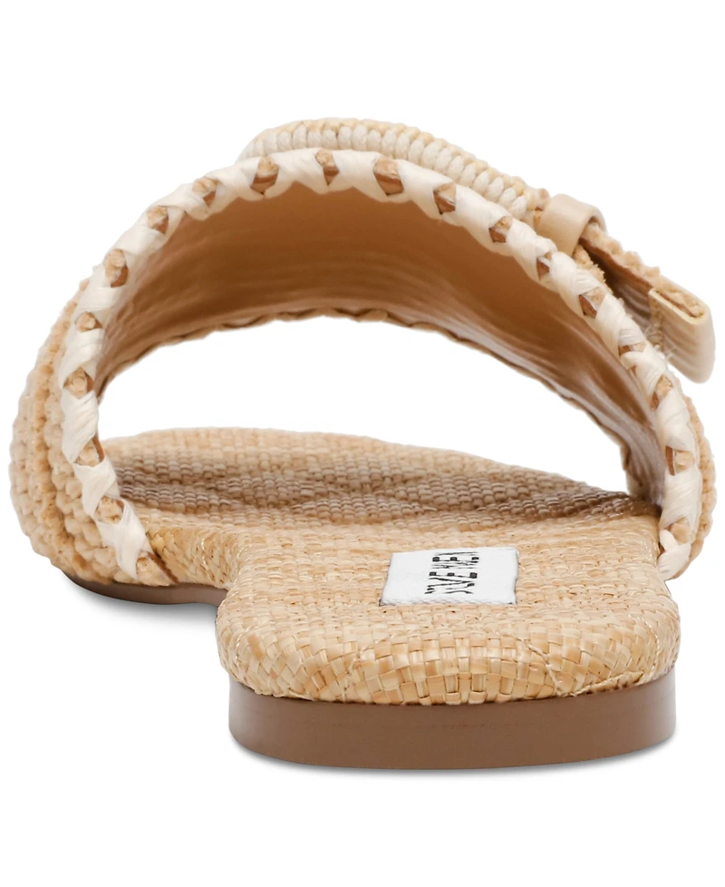 Steve Madden Women's Merla Raffia Buckle Slide Sandals