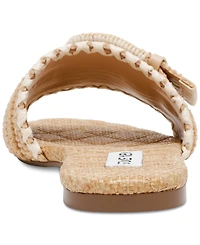 Steve Madden Women's Merla Raffia Buckle Slide Sandals