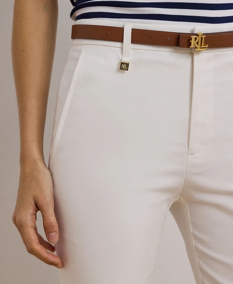Lauren Ralph Double-Faced Stretch Cotton Pant
