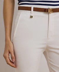 Lauren Ralph Double-Faced Stretch Cotton Pant