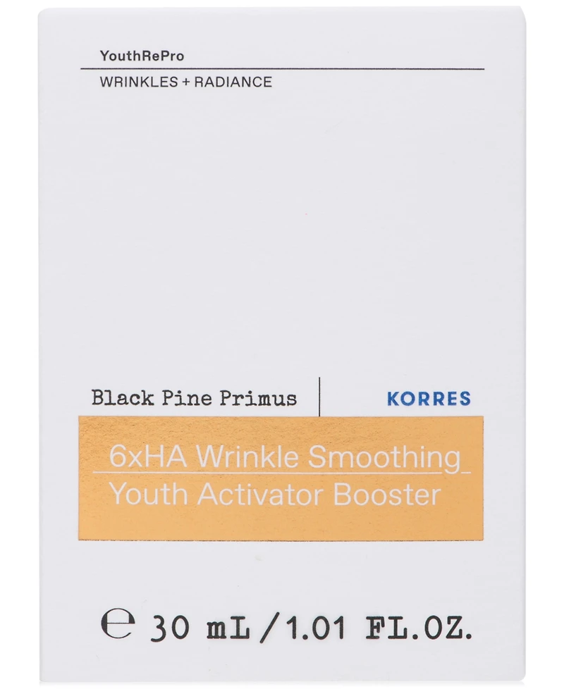 Korres Black Pine Primus 6xHA Wrinkle Smoothing Booster Serum, 30 ml