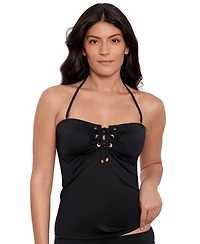 Lauren Ralph Lauren Women's Lace-Up Tubini Top
