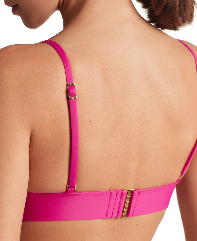 Lauren Ralph Women's Triangle V-Neck Bikini Top