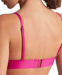 Lauren Ralph Women's Triangle V-Neck Bikini Top