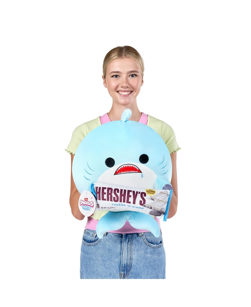 Snackles Zuru Large Shark and Hershey Cookie n Cream Soft Plush Toy