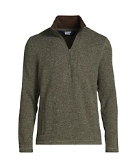 Lands' End Men's Tall Sweater Fleece Quarter Zip Pullover