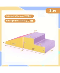 Step and Slide Climber for Infants Toddlers Baby Soft Foam Structure Blocks