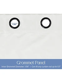 Soft Cotton Feel Twill Polyester Blackout Grommet Pair (2 panels