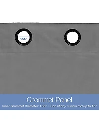 Soft Cotton Feel Twill Polyester Blackout Grommet Pair (2 panels