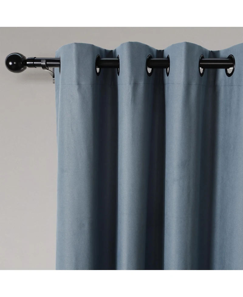 Soft Cotton Feel Twill Polyester Blackout Grommet Pair (2 panels